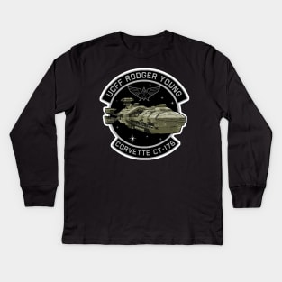 Starship Troopers Rodger Young Patch Kids Long Sleeve T-Shirt